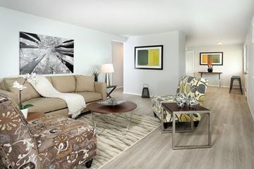 Silverdale apartment for rent - a living room with a couch and a table