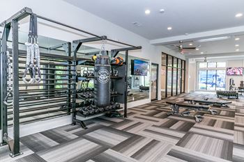 State-of-the-art gym and spin studio