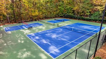 Full sized tennis court