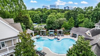 Resort inspired pool with sundeck
