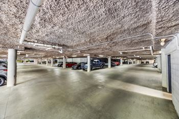 Covered parking garage