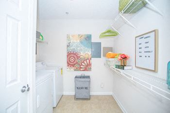 Washer & dryer area