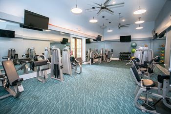 Modern fitness center
