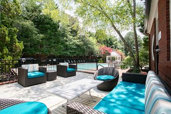 Pool lounge area