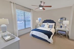Charlotte apartment for rent - Bedroom with Large Window at The Estates at Ballantyne, Charlotte, NC, 28277