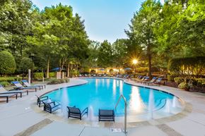 Charlotte apartment for rent - Swimming Pool with Lounge Area at The Estates at Ballantyne, Charlotte, North Carolina, 28277