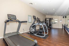 Pittsburg apartment for rent - A gym with treadmills, elliptical machines, and other exercise equipment.