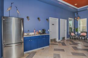 Valrico apartment for rent - Bloomingdale Woods Apartments Valrico Florida Clubhouse Interior with Refrigerator, Coffee Nook, and Seating Area
