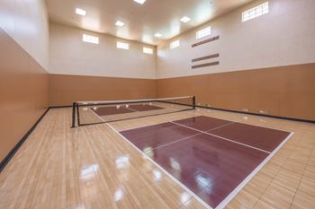 Indoor pickleball court