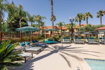 Pool cabana's with bbq's