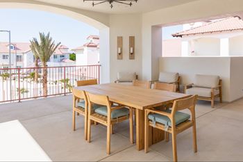 Large private patios
