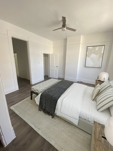 Floor plan for 1 bed, 1 bath, 500 sqft
