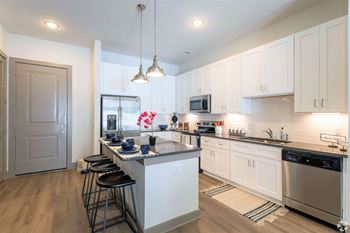 Gourmet kitchens with modern finishes