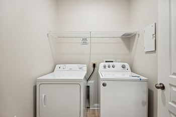 Full size washer and dryer in unit