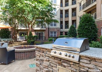 Courtyard with firepit