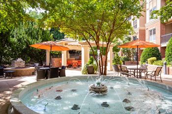 Courtyard with firepit