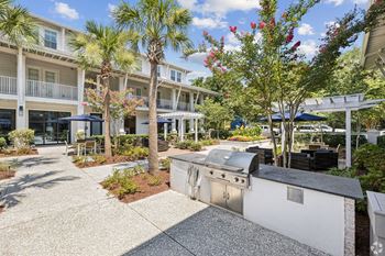 Outdoor living areas with grills
