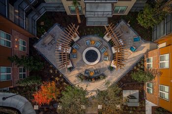 Courtyards with fire pits