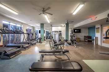 Fitness center with wellness/yoga room