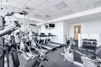Fitness center with strength training and cardio equipment