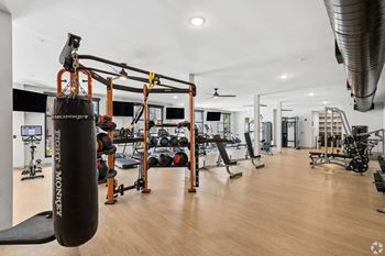 Fitness center with yoga space