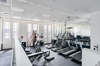 Fitness center with strength training and cardio equipment
