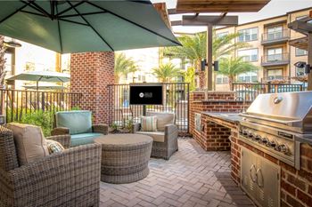 Outdoor living areas with grills