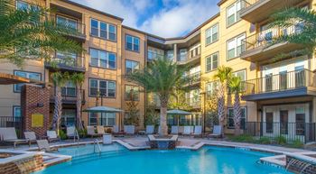 Tempered resort-style salt water pool