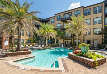Tempered resort-style salt water pool