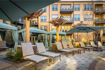 Tempered resort-style salt water pool