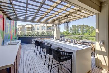 Rooftop social lounge