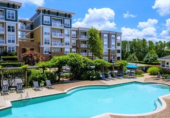 Resort-style swimming pool