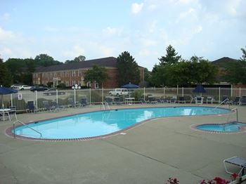 Pool with large sundeck