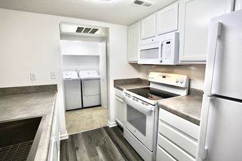 Built-in microwave included