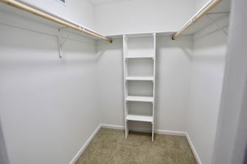 Large closets in most homes