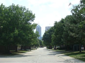 Skyline and courtyard views