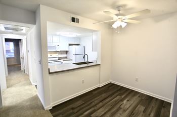 Ceiling fan included in all homes
