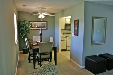 Centerville apartment for rent - a living room with a dining room table and a kitchen