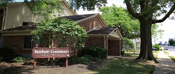 Indianapolis apartment for rent - a building with a sign in front of it