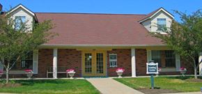 Mishawaka apartment for rent - a building with a sign in front of it