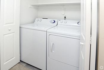 Washer and dryer included in most homes