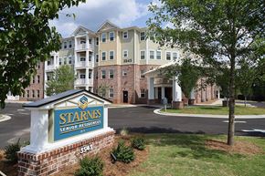 Clarkston apartment for rent - an apartment building with a sign that says stars senior residences