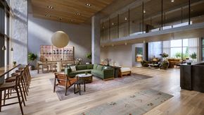 Baltimore apartment for rent - a rendering of the lobby