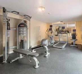 Mountlake Terrace apartment for rent - a gym with weights and cardio equipment in a home gym at Quartz Creek, Mountlake Terrace