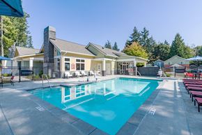 Poulsbo townhouse for rent - the swimming pool at our apartments at Woodcreek, Poulsbo, WA 