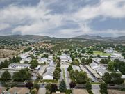 Pocatello apartment for rent - an aerial view of a neighborhood with houses and trees at Kirkwood Meadows, Pocatello, ID 83201