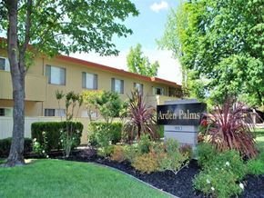 Sacramento apartment for rent - Arden Palms Apartments building and monument sign