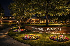 Redding apartment for rent - Community Sign at River Commons Senior Living, Redding, CA, 96002