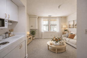 Grass Valley apartment for rent - Studio apartment with open area and kitchen at Hilltop Commons Senior Living Apartments, California