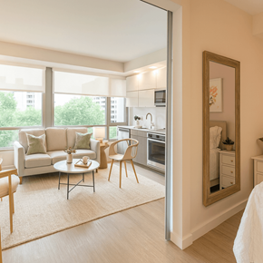 Washington apartment for rent - Spacious Living Room at Artline Apartments, Washington, DC, 20024